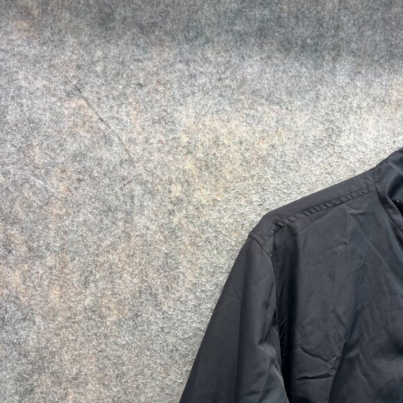 Greg Norman Windbreaker Jacket Mens Medium Black Full Zip Lightweight Golf Coat - Picture 2 of 10